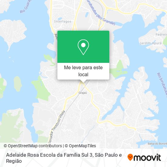 Adelaide Rosa Escola da Família Sul 3 mapa