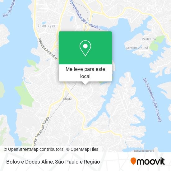 Bolos e Doces Aline mapa