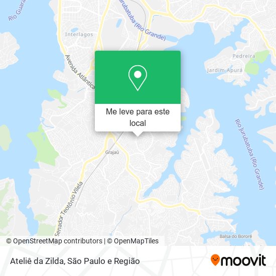 Ateliê da Zilda mapa