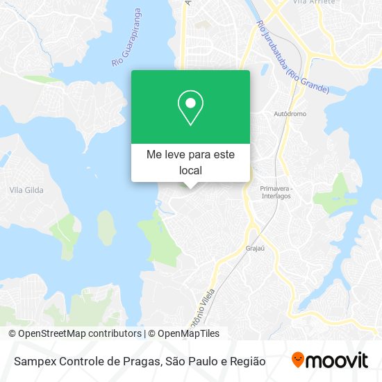 Sampex Controle de Pragas mapa