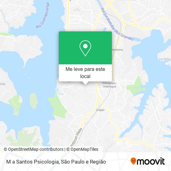 M a Santos Psicologia mapa