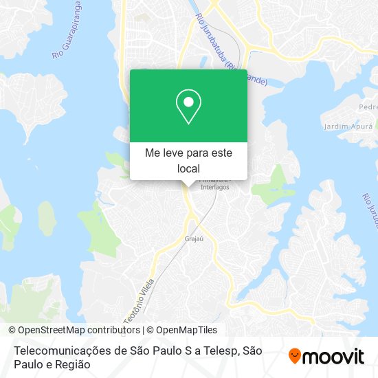 Telecomunicações de São Paulo S a Telesp mapa