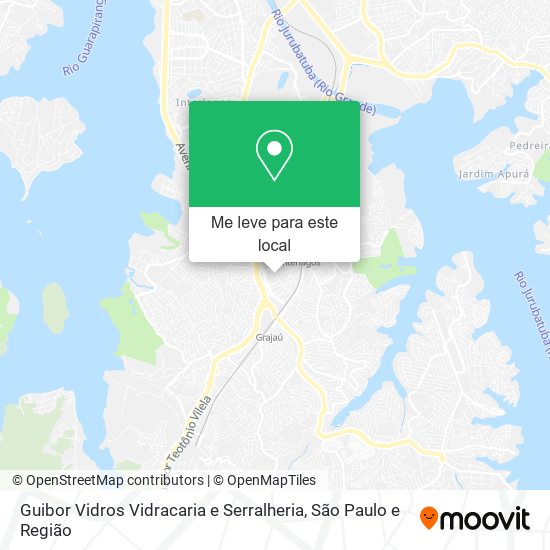 Guibor Vidros Vidracaria e Serralheria mapa