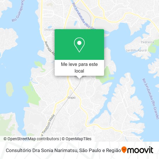 Consultório Dra Sonia Narimatsu mapa