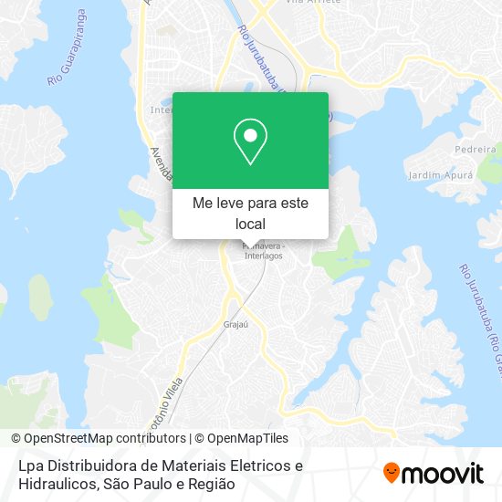 Lpa Distribuidora de Materiais Eletricos e Hidraulicos mapa