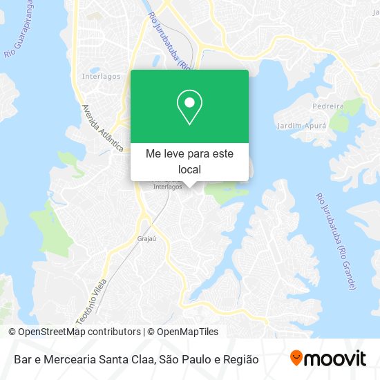 Bar e Mercearia Santa Claa mapa