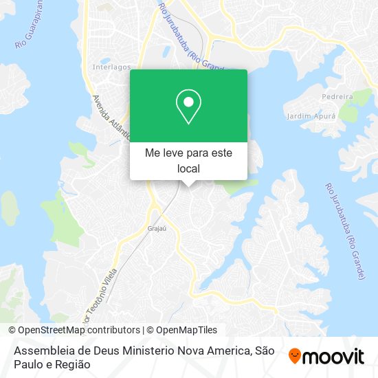 Assembleia de Deus Ministerio Nova America mapa