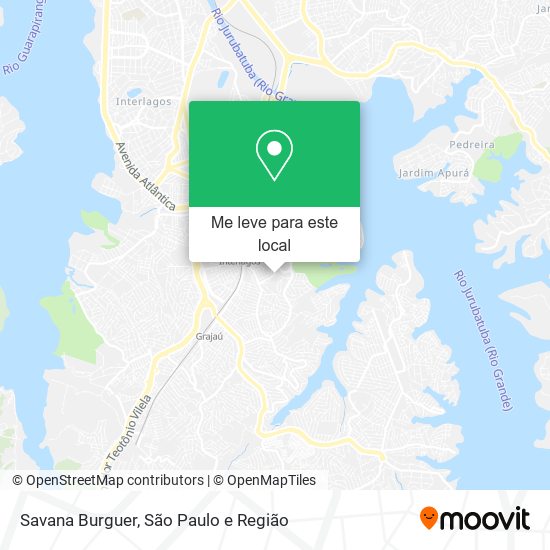 Savana Burguer mapa