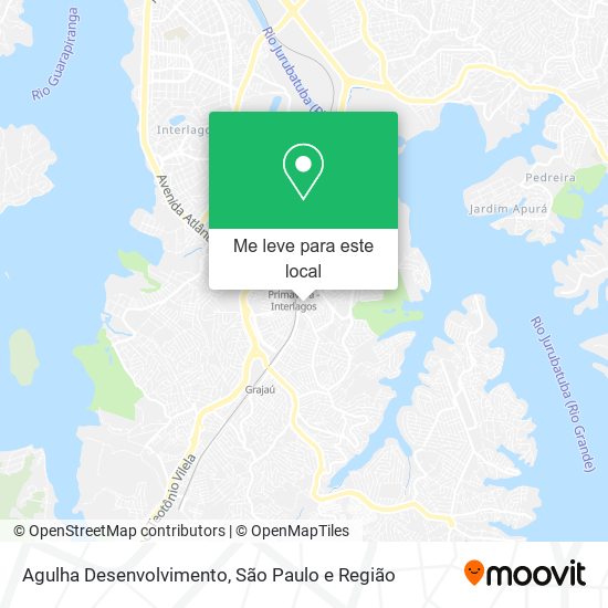 Agulha Desenvolvimento mapa