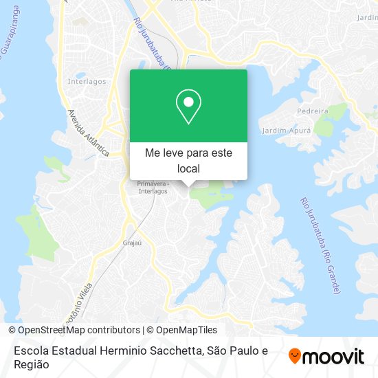 Escola Estadual Herminio Sacchetta mapa