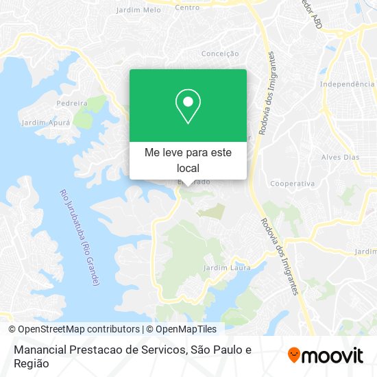 Manancial Prestacao de Servicos mapa