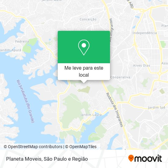 Planeta Moveis mapa
