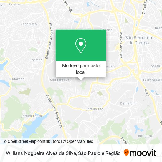 Willians Nogueira Alves da Silva mapa