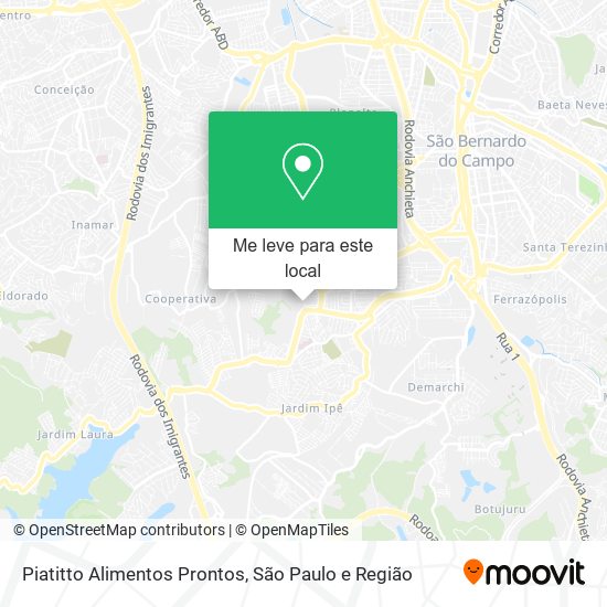 Piatitto Alimentos Prontos mapa