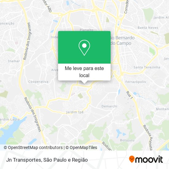 Jn Transportes mapa