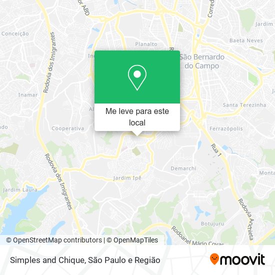 Simples and Chique mapa