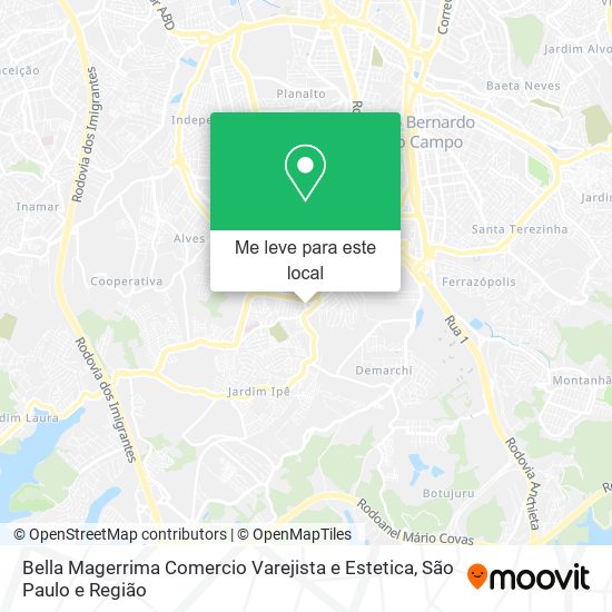 Bella Magerrima Comercio Varejista e Estetica mapa