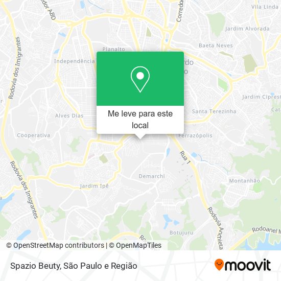 Spazio Beuty mapa