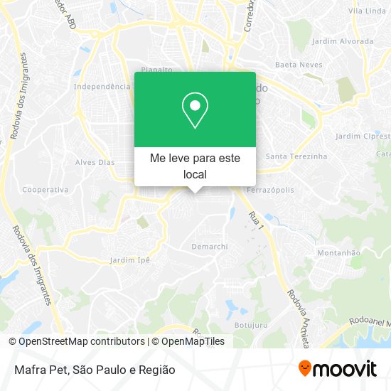 Mafra Pet mapa