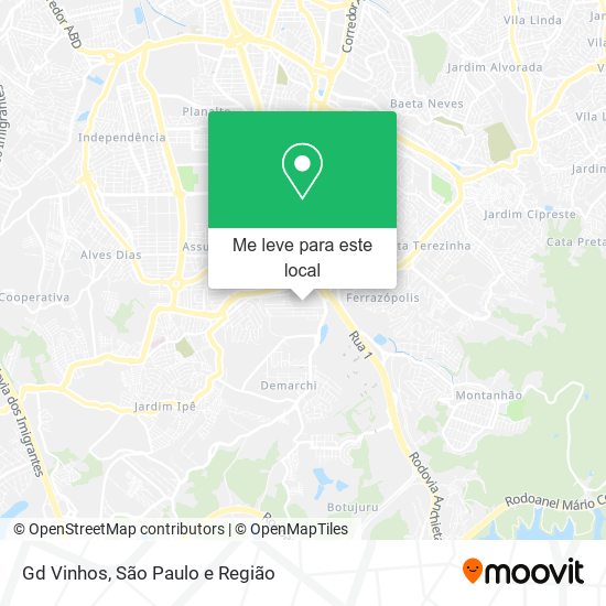 Gd Vinhos mapa