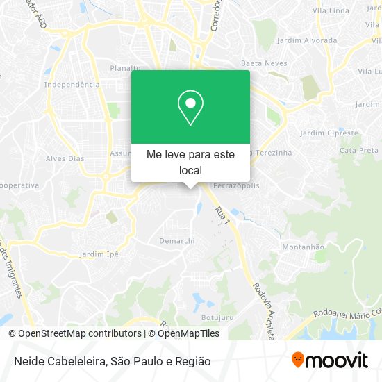 Neide Cabeleleira mapa