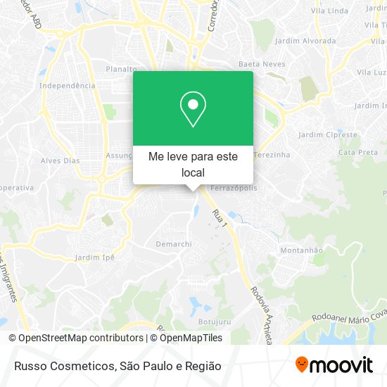 Russo Cosmeticos mapa