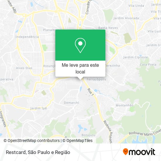 Restcard mapa