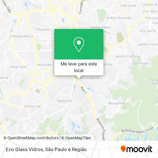 Eco Glass Vidros mapa