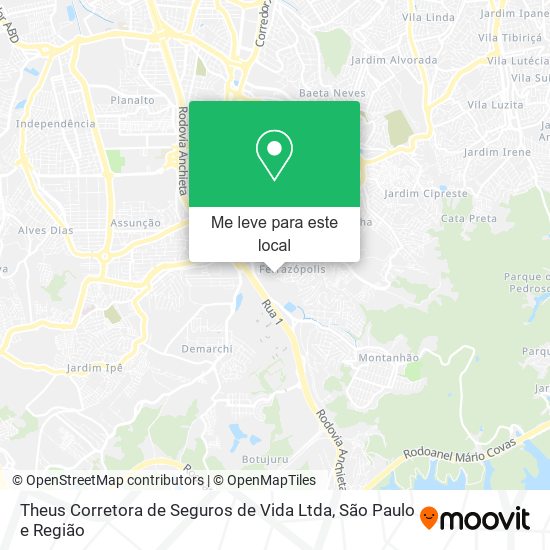 Theus Corretora de Seguros de Vida Ltda mapa