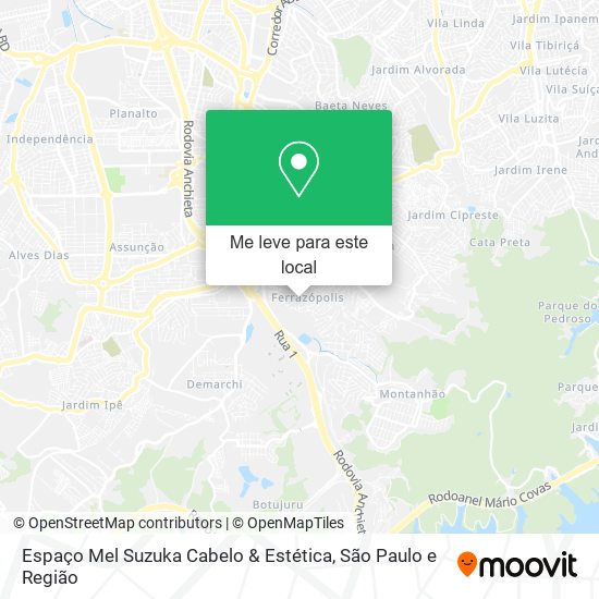 Espaço Mel Suzuka Cabelo & Estética mapa