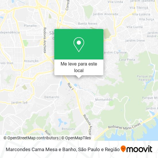 Marcondes Cama Mesa e Banho mapa