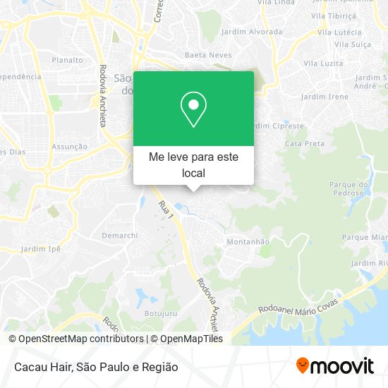 Cacau Hair mapa
