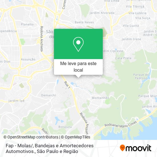 Fap - Molas / , Bandejas e Amortecedores Automotivos. mapa