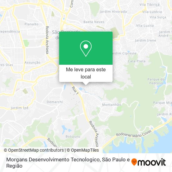 Morgans Desenvolvimento Tecnologico mapa