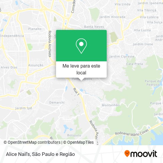 Alice Nail's mapa