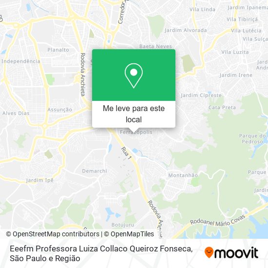 Eeefm Professora Luiza Collaco Queiroz Fonseca mapa