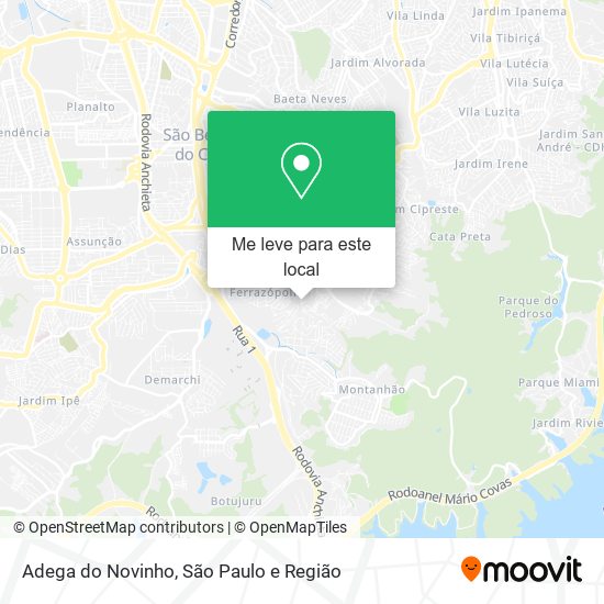 Adega do Novinho mapa
