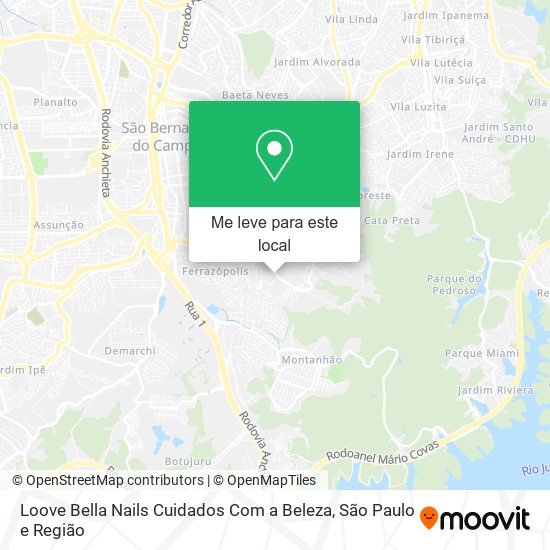 Loove Bella Nails Cuidados Com a Beleza mapa