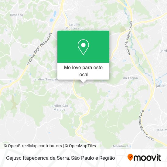 Cejusc Itapecerica da Serra mapa