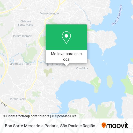 Boa Sorte Mercado e Padaria mapa