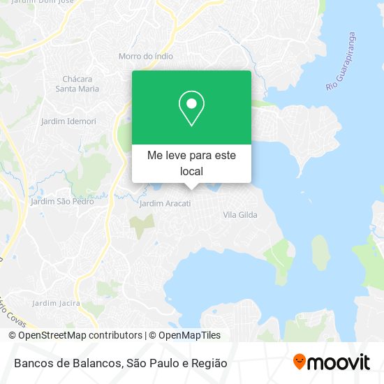 Bancos de Balancos mapa