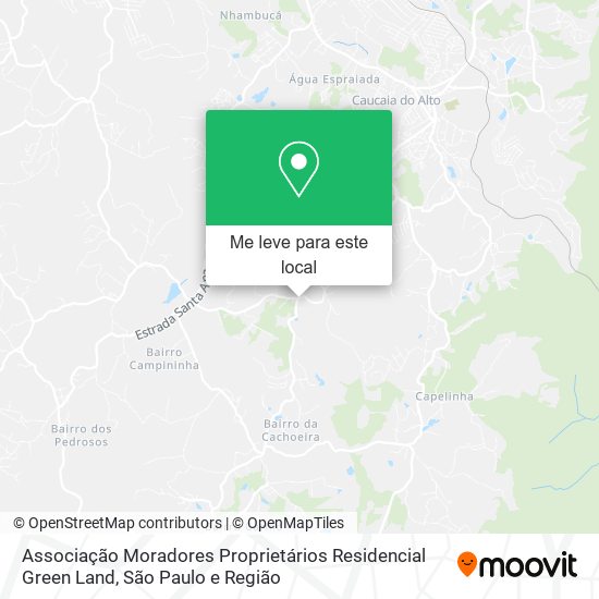 Associação Moradores Proprietários Residencial Green Land mapa