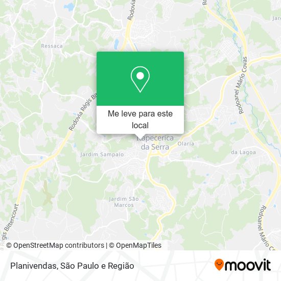 Planivendas mapa