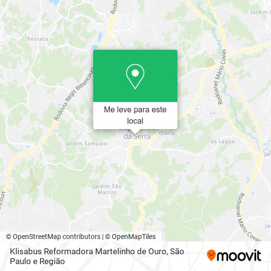 Klisabus Reformadora Martelinho de Ouro mapa