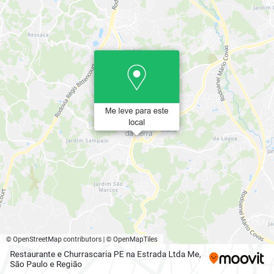 Restaurante e Churrascaria PE na Estrada Ltda Me mapa