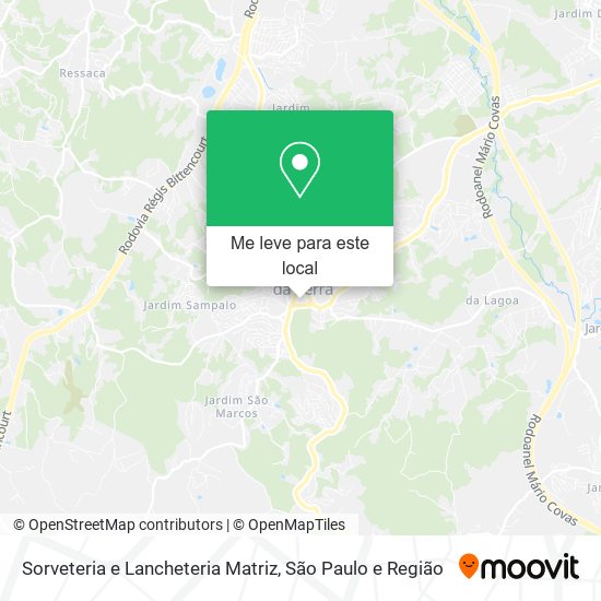 Sorveteria e Lancheteria Matriz mapa