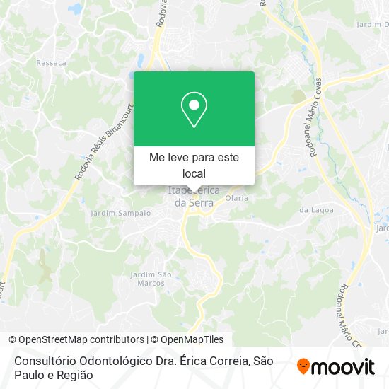 Consultório Odontológico Dra. Érica Correia mapa