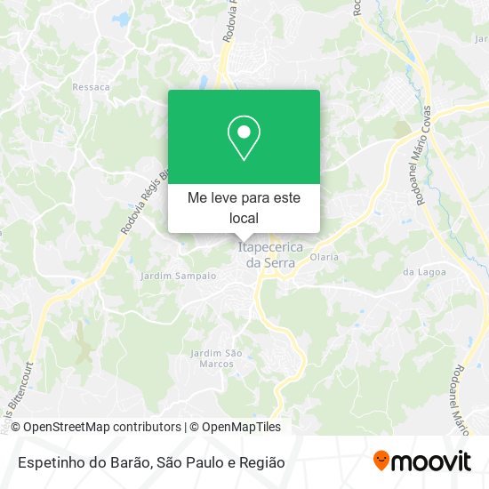 Espetinho do Barão mapa