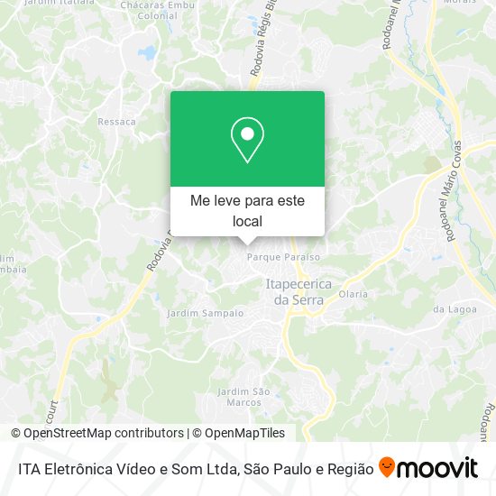 ITA Eletrônica Vídeo e Som Ltda mapa