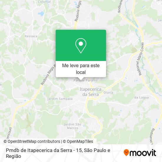 Pmdb de Itapecerica da Serra - 15 mapa